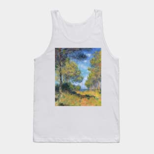 Alley of Fir Trees in Varengeville by Claude Monet Tank Top